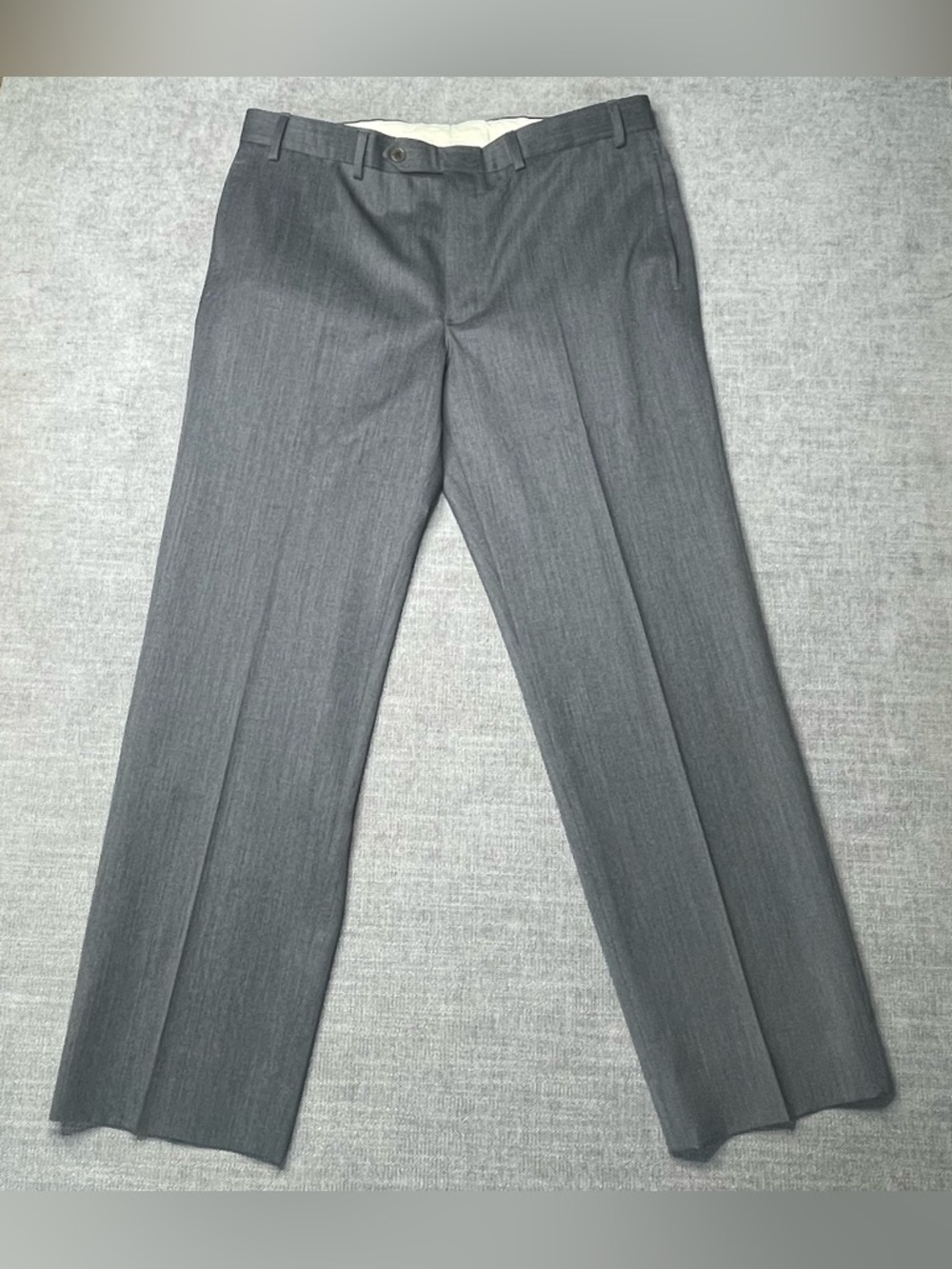 Brooks Brothers 346 Madison Fit Dress Pants Mens 36x30 Charcoal Grey Wool Slacks